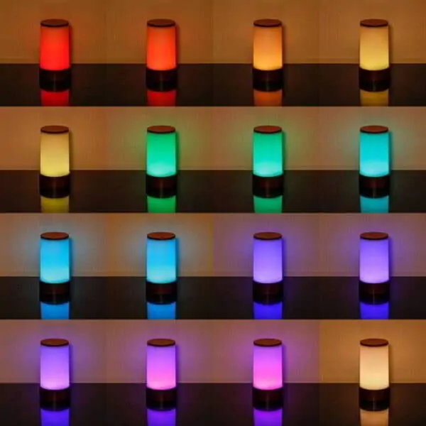 illuminated woodentable lights
