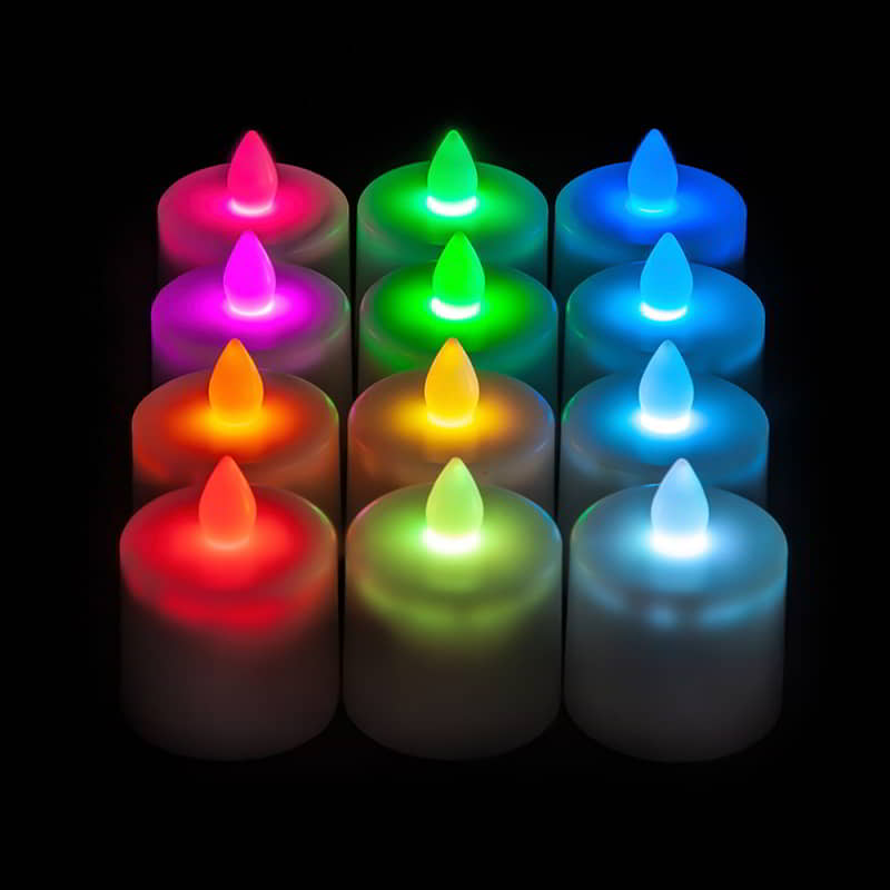 12x LED Flameless Candle Light Battery Operated Wedding Tea Lamp Remote Control 