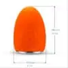 orange glass cordless lamp