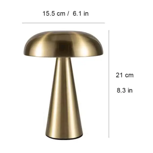 Mushroom cordless table lamp