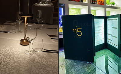 Led Menu Holder Cordless Table Lamp