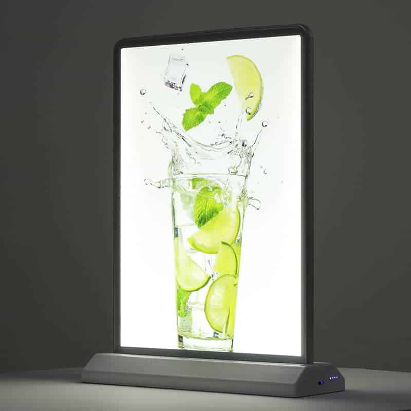 Lampshade Table Lamp Rechargeable - NegoLuz USA Porte Menu De Table